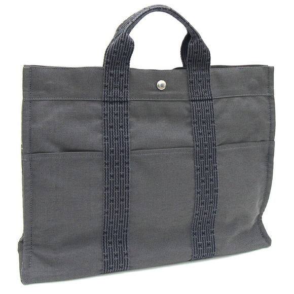 Hermes handbag Air Line Tote MM grey canvas hand tote for men and women HERMES